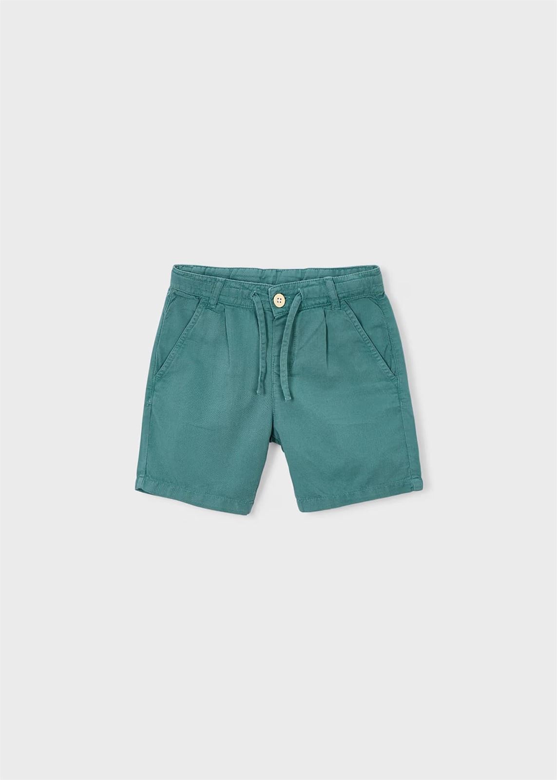 Mayoral Bermuda relaxed fit con lino niño alga - Imagen 1