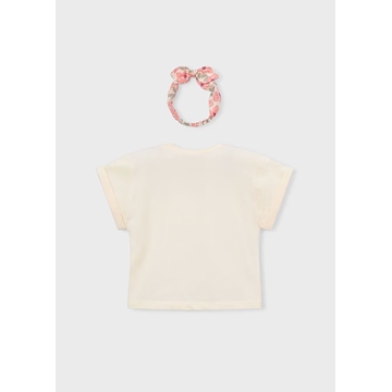 Mayoral Camiseta con coletero estampado niña garbanzo - Imagen 2