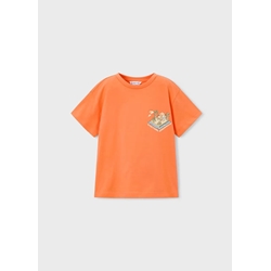 Mayoral Camiseta serigrafía niño naranja - Imagen 1