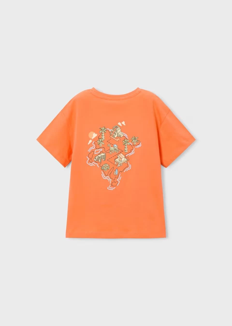 Mayoral Camiseta serigrafía niño naranja - Imagen 2