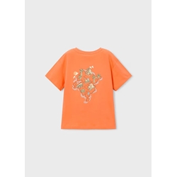 Mayoral Camiseta serigrafía niño naranja - Imagen 2