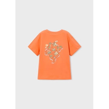 Mayoral Camiseta serigrafía niño naranja - Imagen 2
