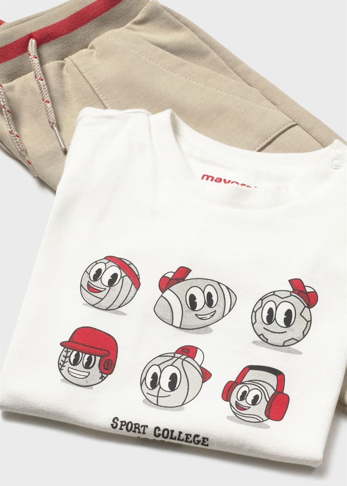 Mayoral Chándal con camiseta bebé tomate - Imagen 4