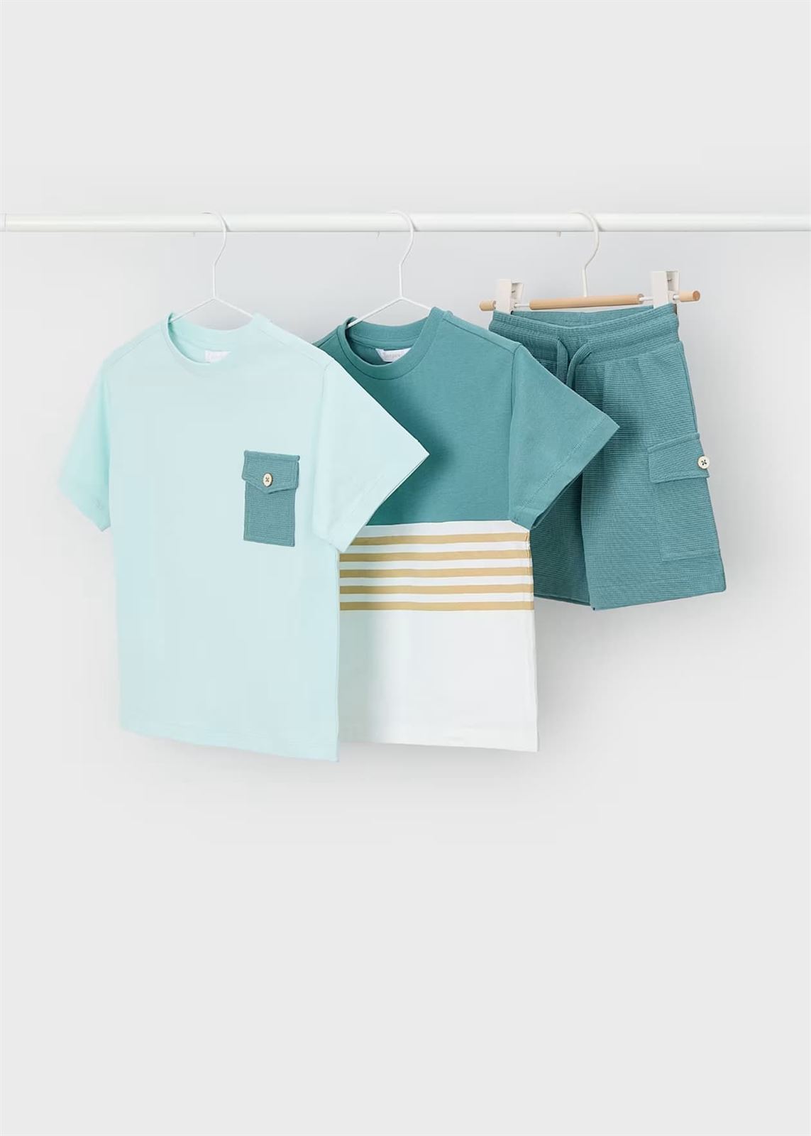 Mayoral Conjunto 3 piezas punto niño alga - Imagen 1