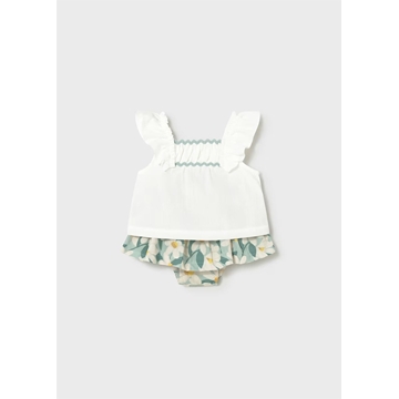 Mayoral Conjunto falda y blusa bebé lago - Imagen 1