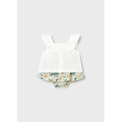 Mayoral Conjunto falda y blusa bebé lago - Imagen 2