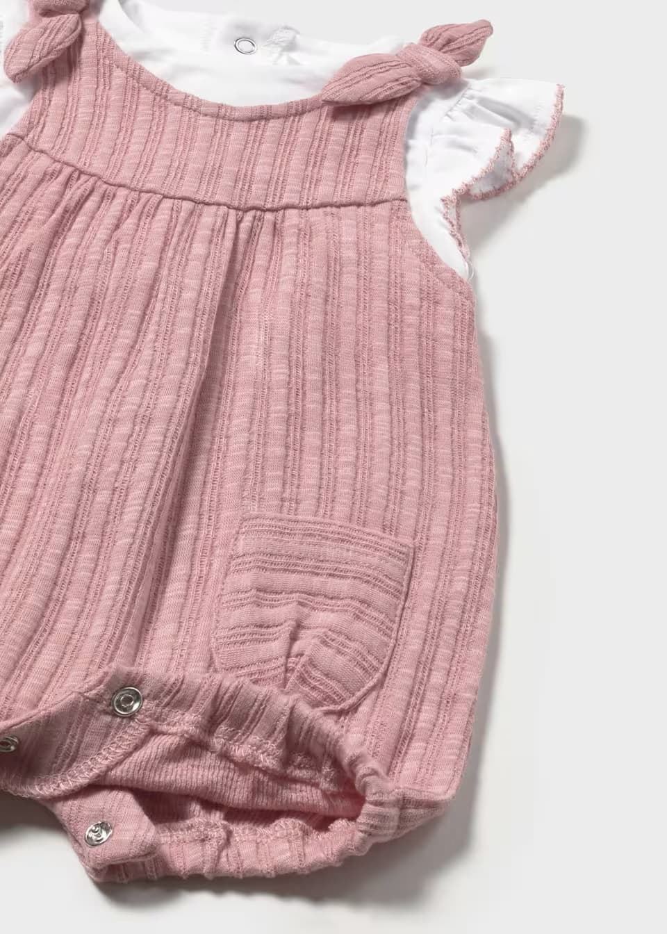 Mayoral Conjunto peto y camiseta recién nacida rose - Imagen 3