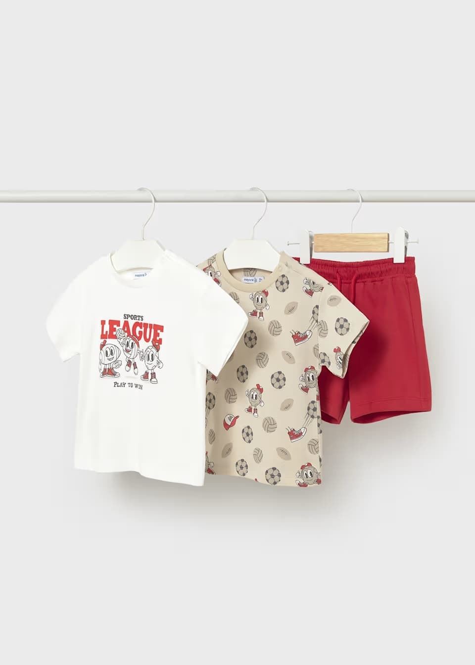 Mayoral Conjunto punto 3 piezas bebé tomate - Imagen 1