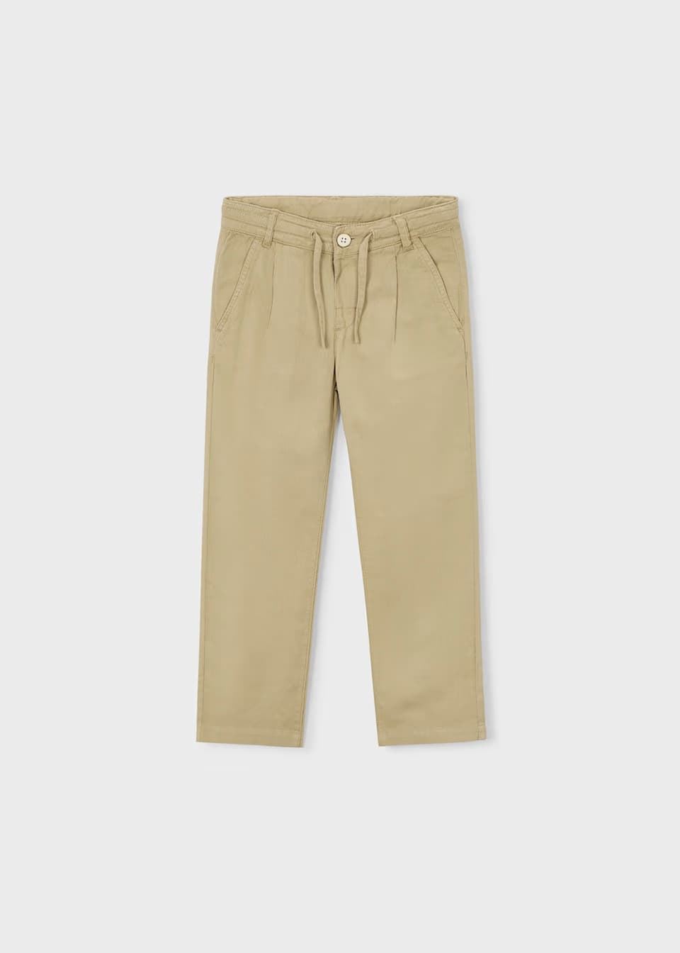 Mayoral Pantalón chino relaxed con lino niño mocca - Imagen 1