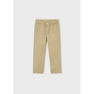 Mayoral Pantalón chino relaxed con lino niño mocca - Imagen 1