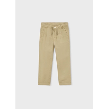 Mayoral Pantalón chino relaxed con lino niño mocca - Imagen 1