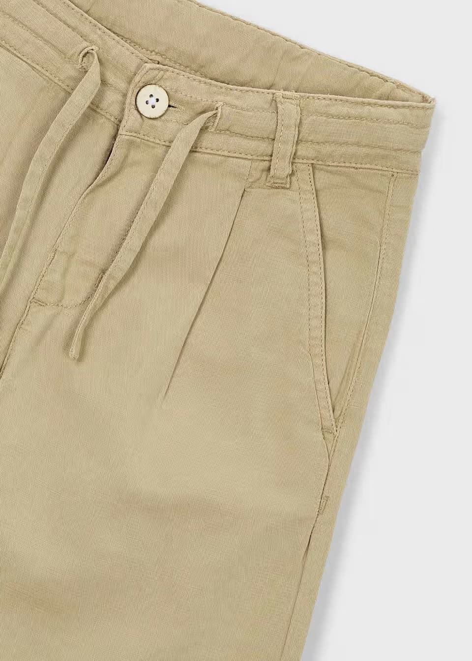 Mayoral Pantalón chino relaxed con lino niño mocca - Imagen 3