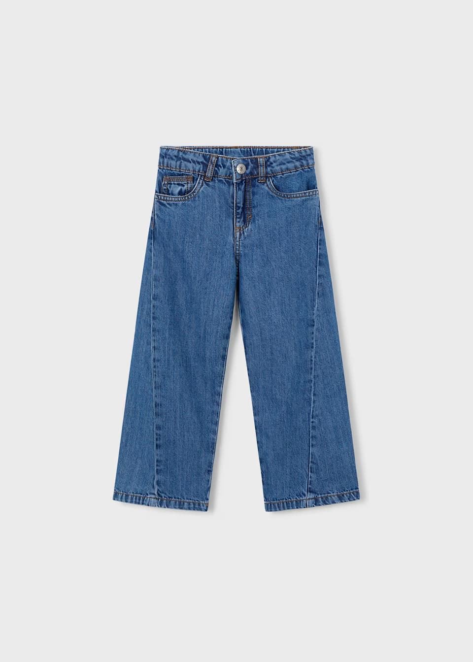 Mayoral Pantalón vaquero fluido niña tejano oscuro - Imagen 1
