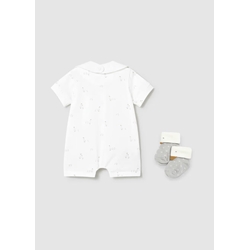 Mayoral Set regalo pijama corto recién nacido blanco - Imagen 2