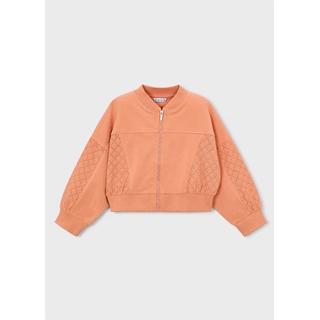 Mayoral Sudadera cremallera niña melocotón - Imagen 1