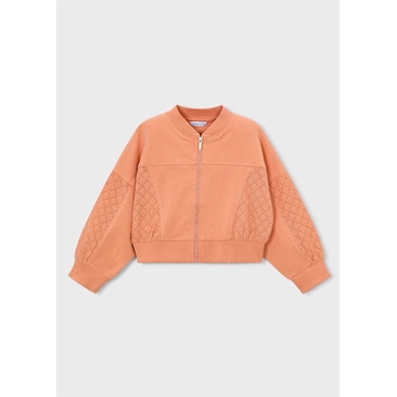 Mayoral Sudadera cremallera niña melocotón - Imagen 1