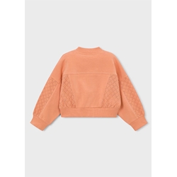 Mayoral Sudadera cremallera niña melocotón - Imagen 2
