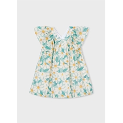 Mayoral Vestido ceremonia estampado flores niña lago - Imagen 1