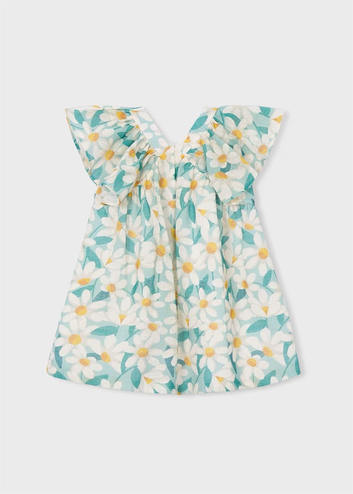 Mayoral Vestido ceremonia estampado flores niña lago - Imagen 2