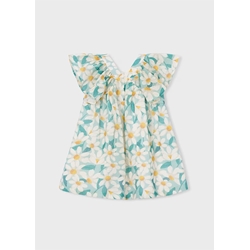 Mayoral Vestido ceremonia estampado flores niña lago - Imagen 2