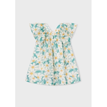 Mayoral Vestido ceremonia estampado flores niña lago - Imagen 2