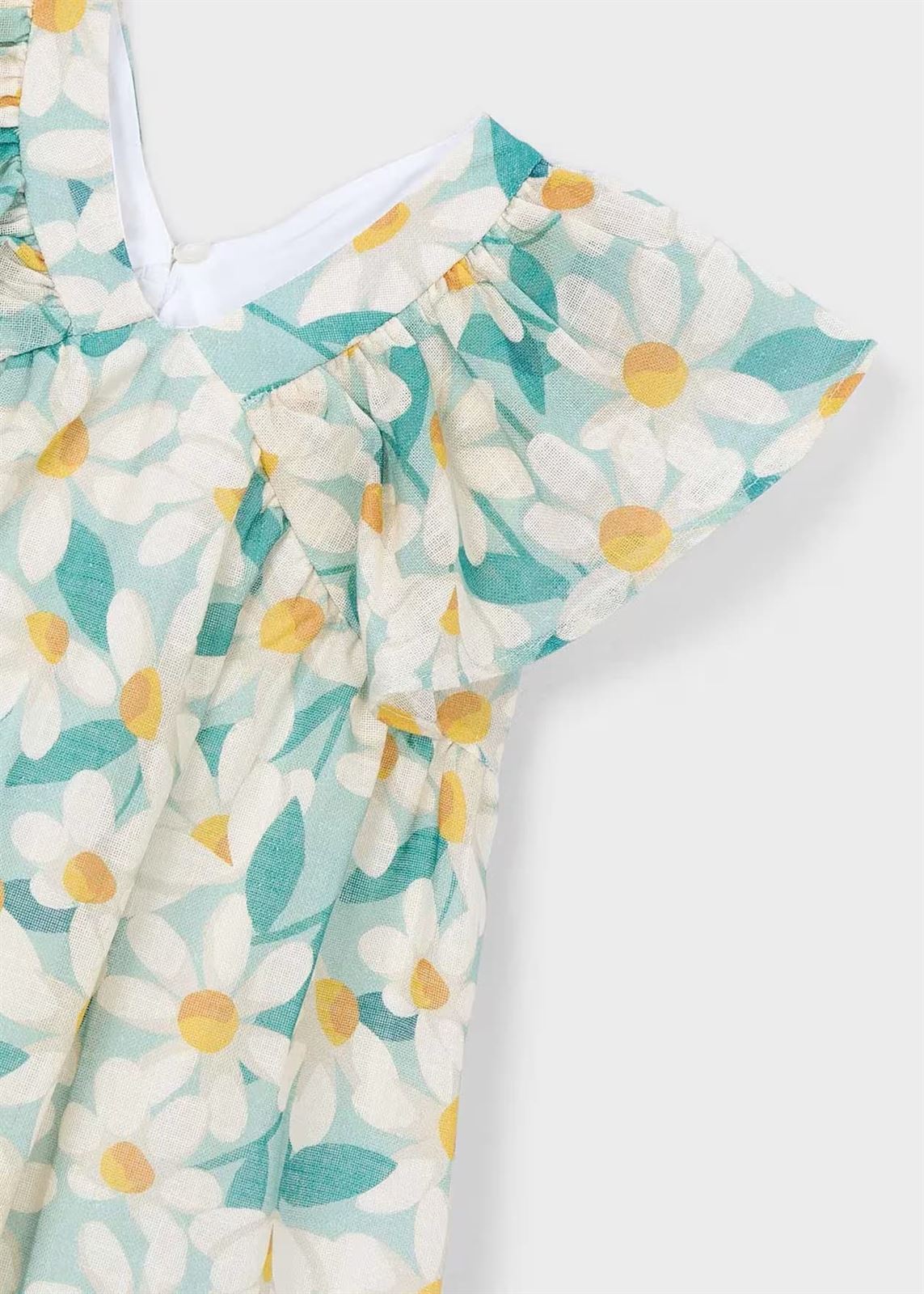 Mayoral Vestido ceremonia estampado flores niña lago - Imagen 3
