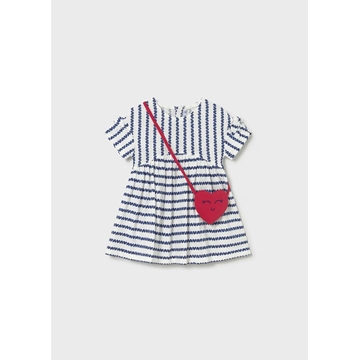 Mayoral Vestido estampado con bolso bebé porcelana - Imagen 1