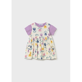 Mayoral Vestido estampado con chaqueta bebé lilac - Imagen 1