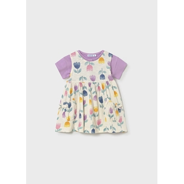 Mayoral Vestido estampado con chaqueta bebé lilac - Imagen 1