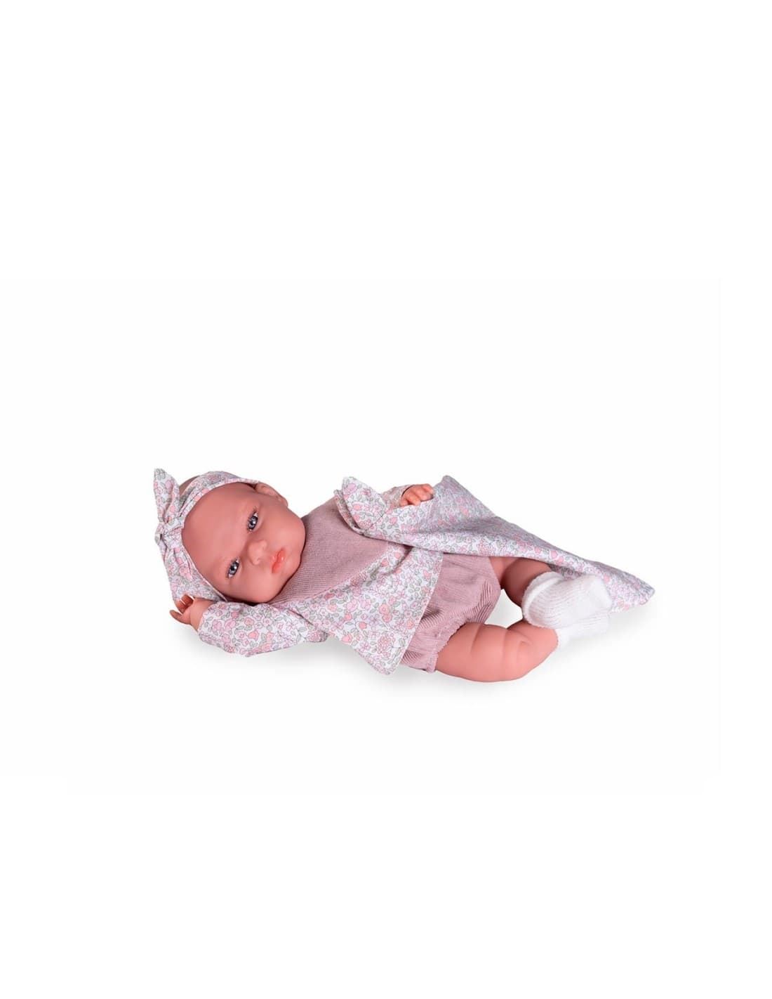 Muñeca Tufi con bolitas con babero 70402 MUÑECAS ANTONIO JUAN - Imagen 1
