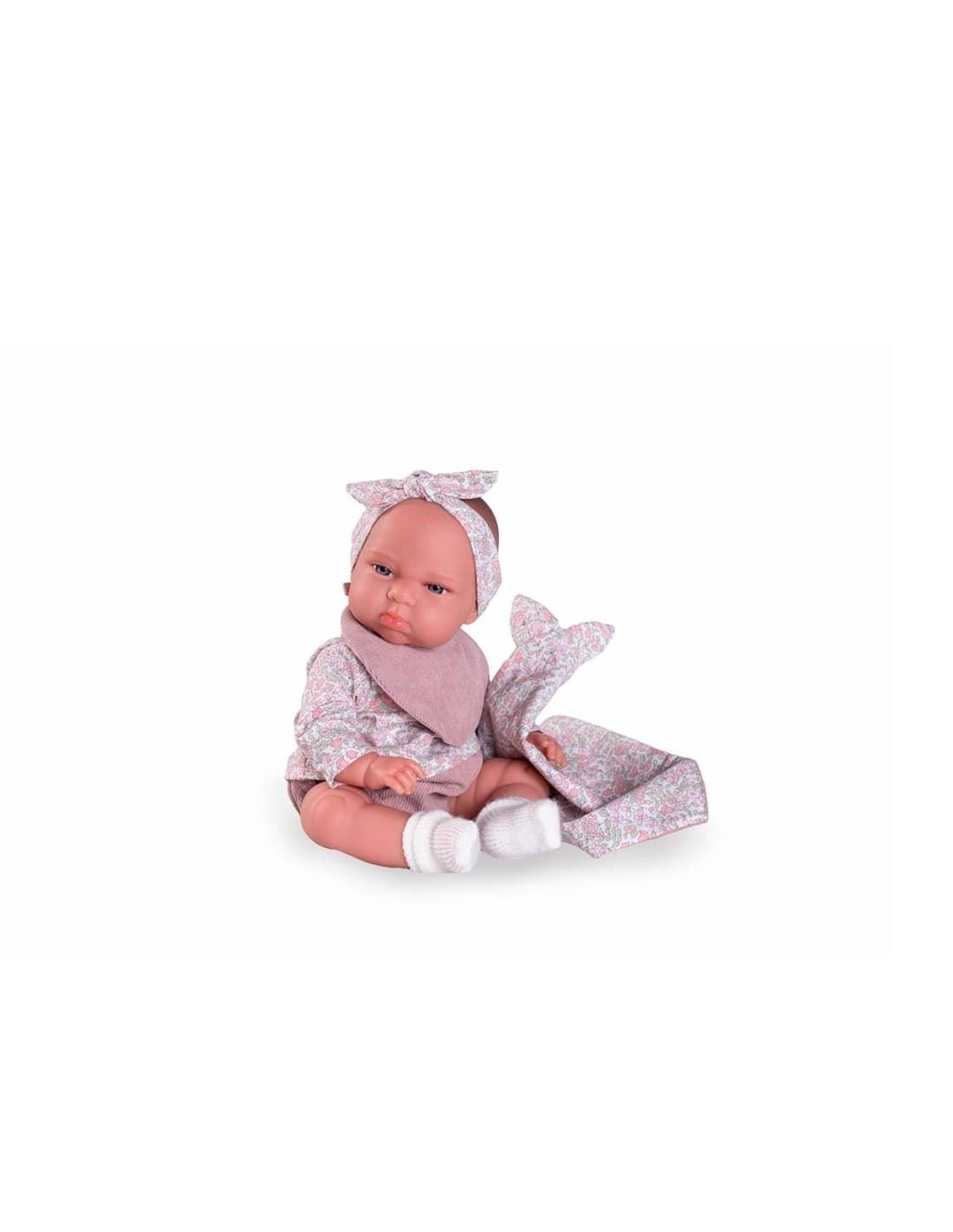 Muñeca Tufi con bolitas con babero 70402 MUÑECAS ANTONIO JUAN - Imagen 2