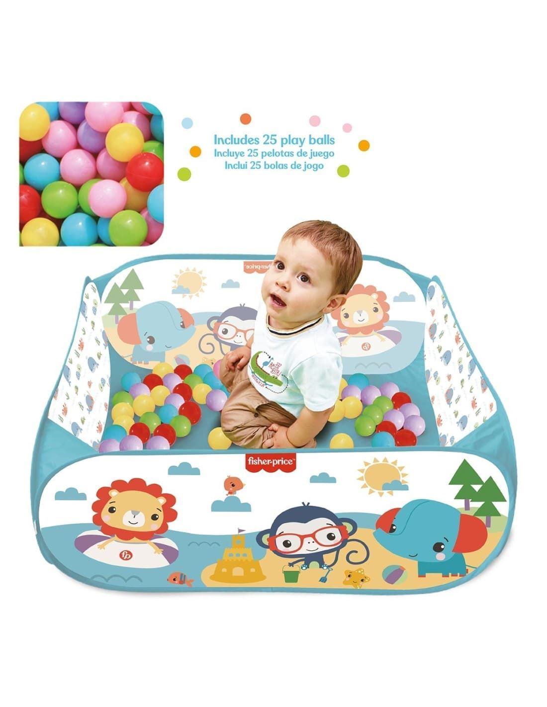 Piscina de bolas con 25 pelotas 920D00088 FISHER PRICE - Imagen 1