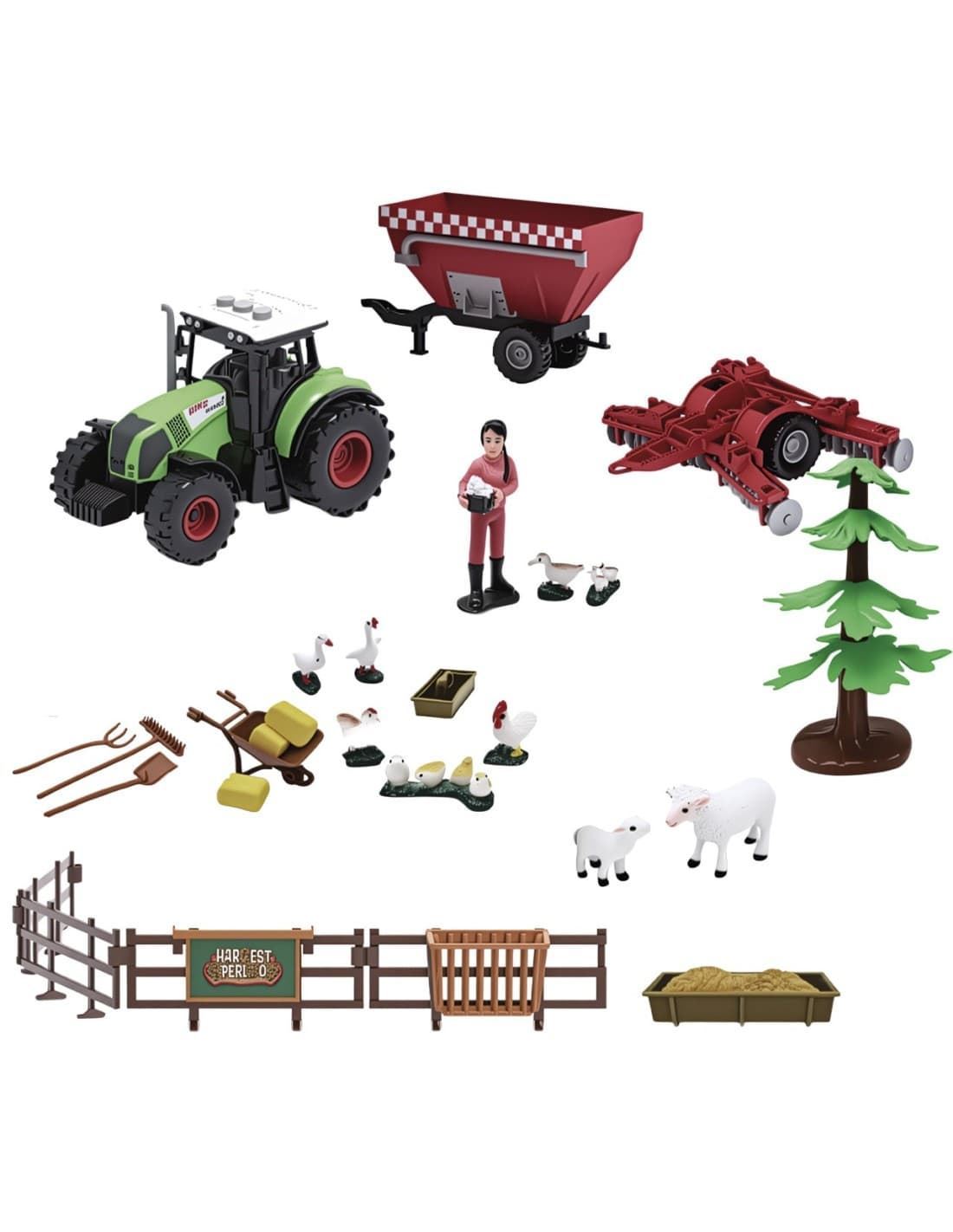 Set Granja con tractor a fricción y 30 accesorios. Luces y sonidos. 701T01048 TACHAN - Imagen 1