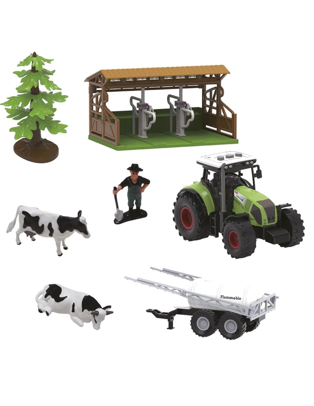 Set Granja con tractor a fricción y 7 accesorios. Luces y sonidos. 701T01051 TACHAN - Imagen 1