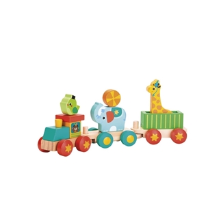 Tren de animales madera fsc tachan 795T00842 TACHAN - Imagen 1